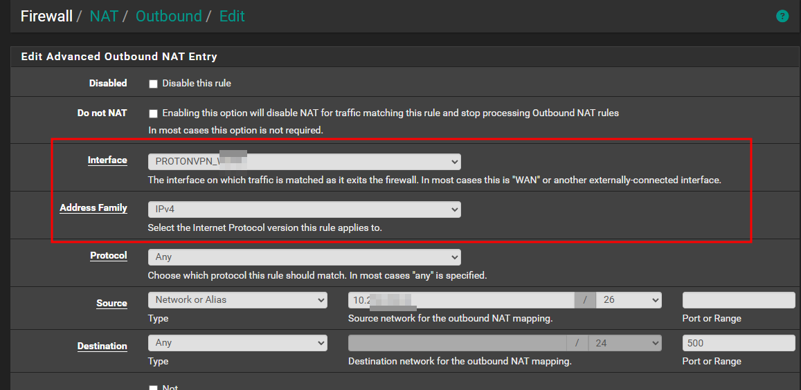 Edit the LAN - WAN Rules to Point to the VPN Interface