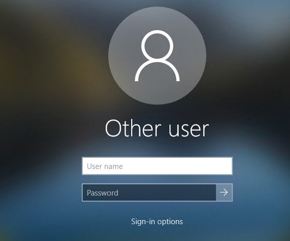Login Screen - no more account info, info hide
