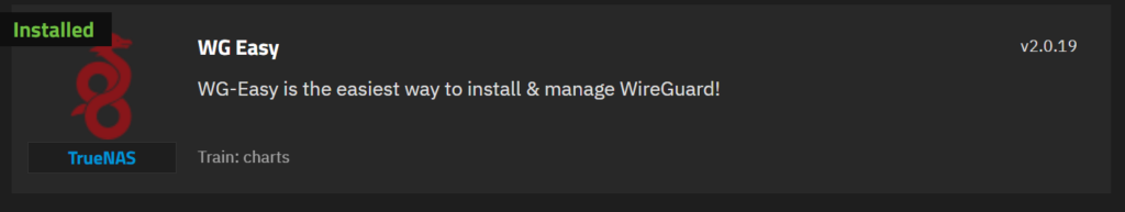 WireGuard-WG EASY-TrueNAS