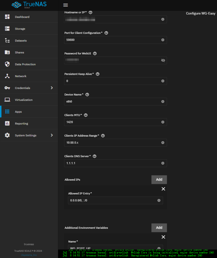 WireGuard-TrueNAS Config1